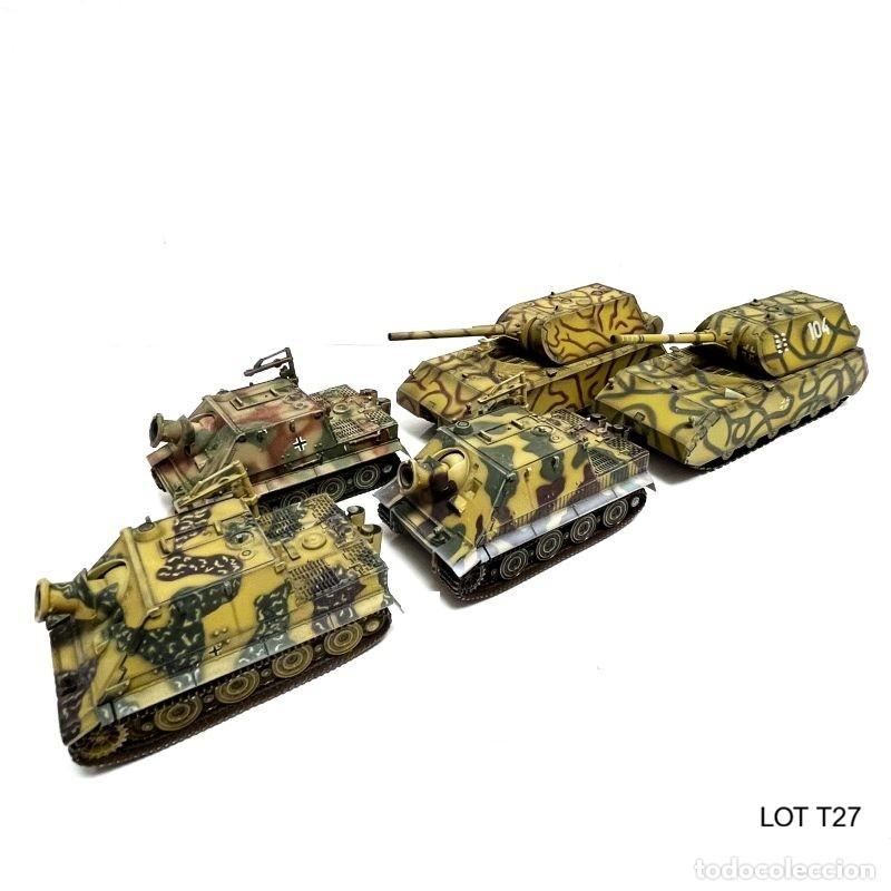 Maquetas: LOT T27 SET 5 TANQUES 2&ordf; GUERRA MUNDIAL 1:72 Dragon Armor. 3 Sturmtiger 38cm R61, 2 Panzer VIII Maus