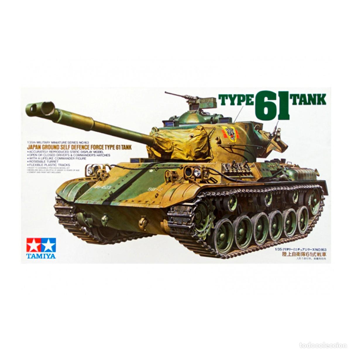 Maquetas: Maqueta Escala 1/35 Blindado USA Type 61 Tank MARCA TAMIYA