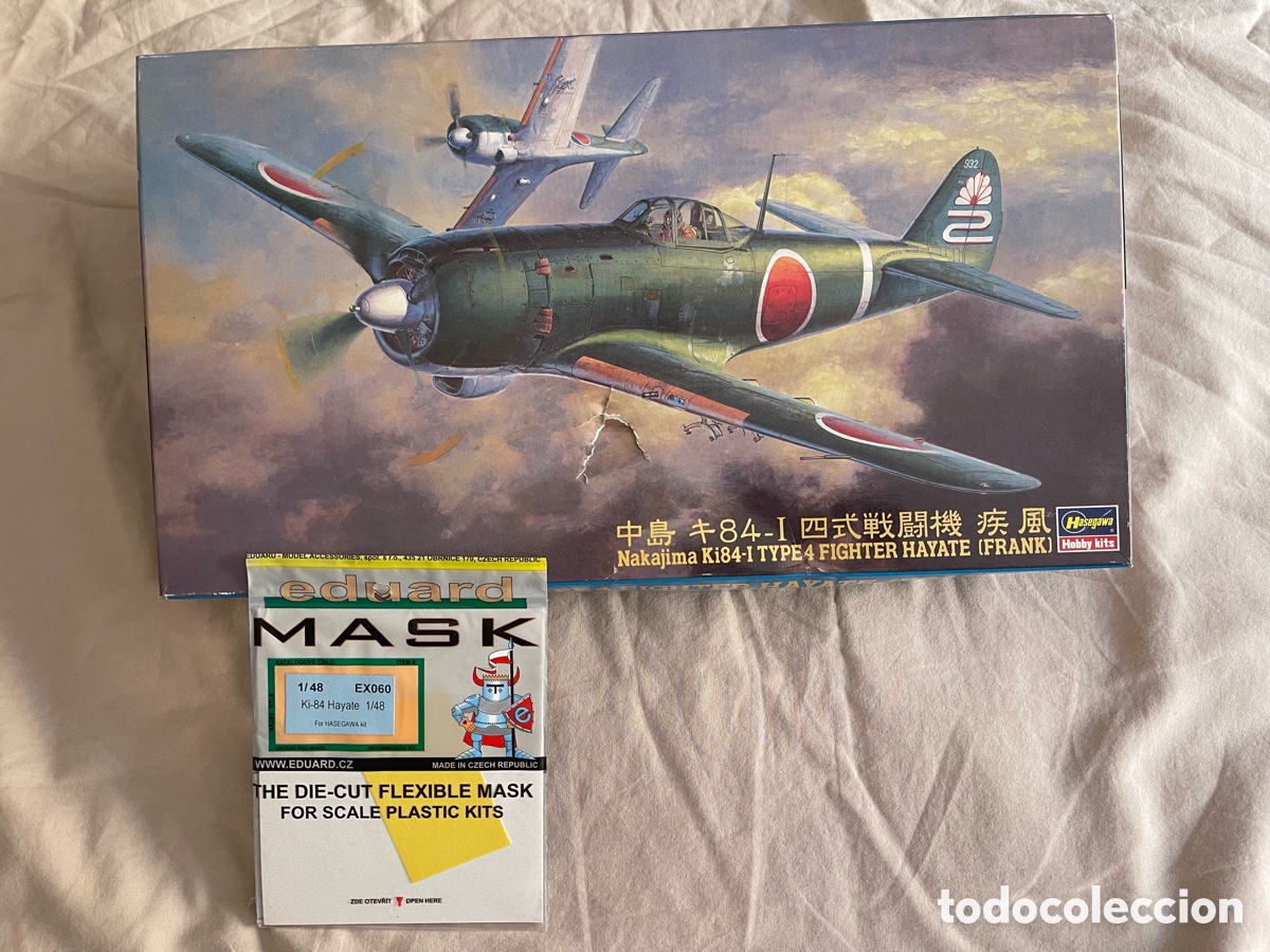 Maquetas: NAKAJIMA KI-84 Type 4 HAYATE Frank m&aacute;scaras EDUARD 1:48 HASEGAWA maqueta avi&oacute;n