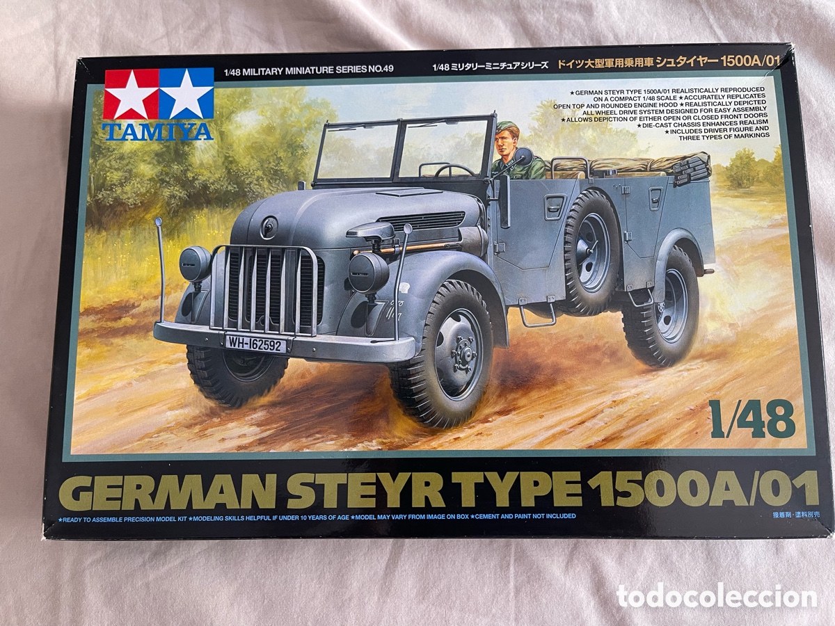 Maquetas: GERMAN STEYR TYPE 1500A/01 1:48 TAMIYA maqueta carro veh&iacute;culo jeep