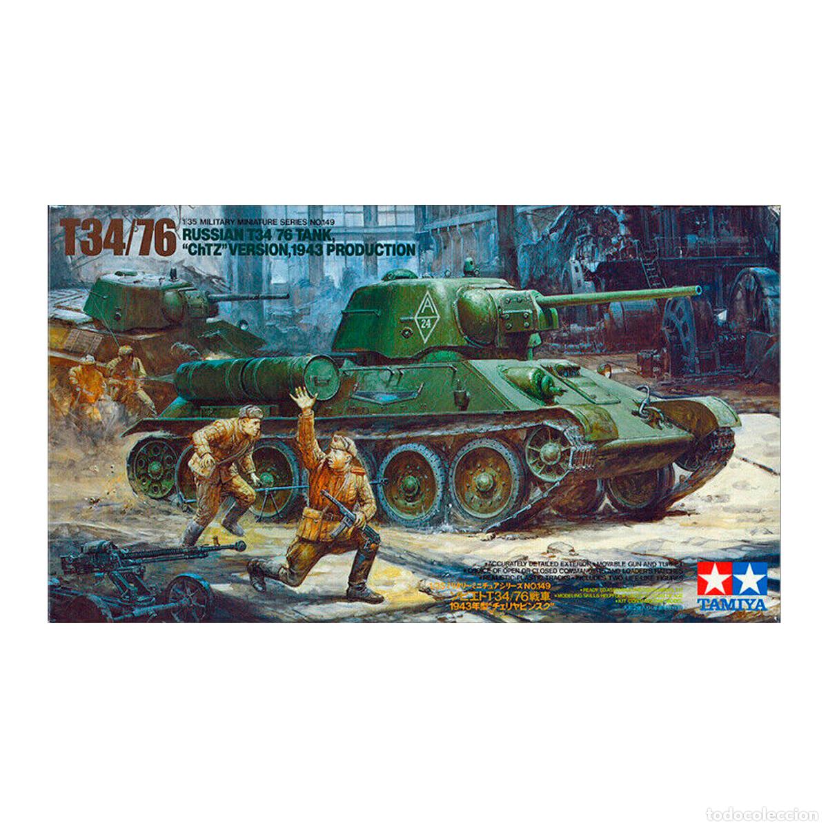 Maquetas: Maqueta Tamiya Escala Tanque sovi&eacute;tico 1/35 T-34/76 Chtz 1943