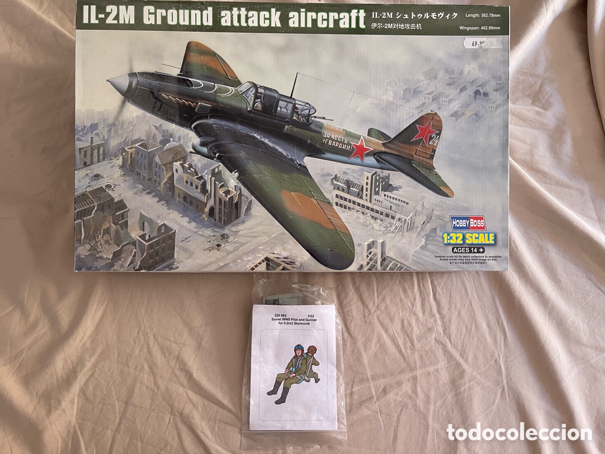 Maquetas: IL-2 M3 Ground Attack STURMOVIK 1:32 HOBBY BOSS 83204 maqueta avi&oacute;n bombardero ataque terrestre