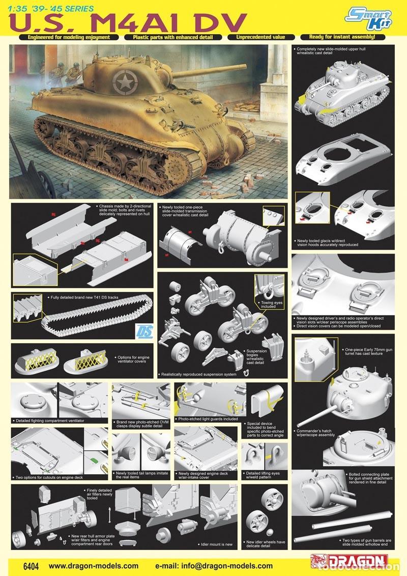 Maquetas: DRAGON -U.S. M4A1 DV ~ Smart Kit 1/35 6404 - Foto 2
