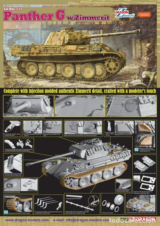 Maquetas: DRAGON - Panther G w/Zimmerit LEER DESCRIPCION 1/35 6384
