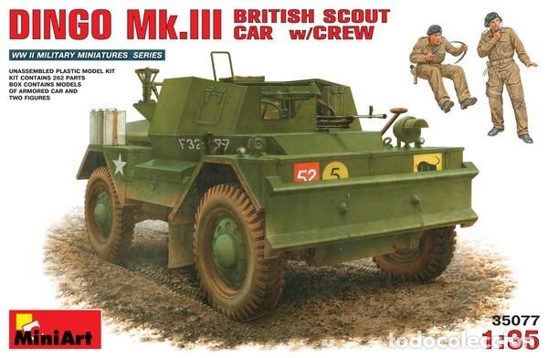 Maquetas: MINIART - DINGO Mk.III BRITISH SCOUT CAR w/CREW 1/35 35077