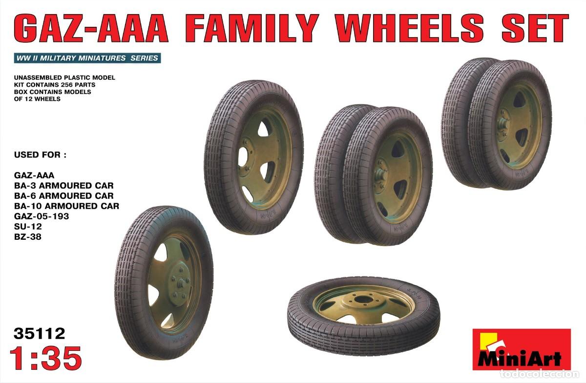 Maquetas: MINIART - GAZ-AAA FAMILY WHEELS SET 1/35 35112
