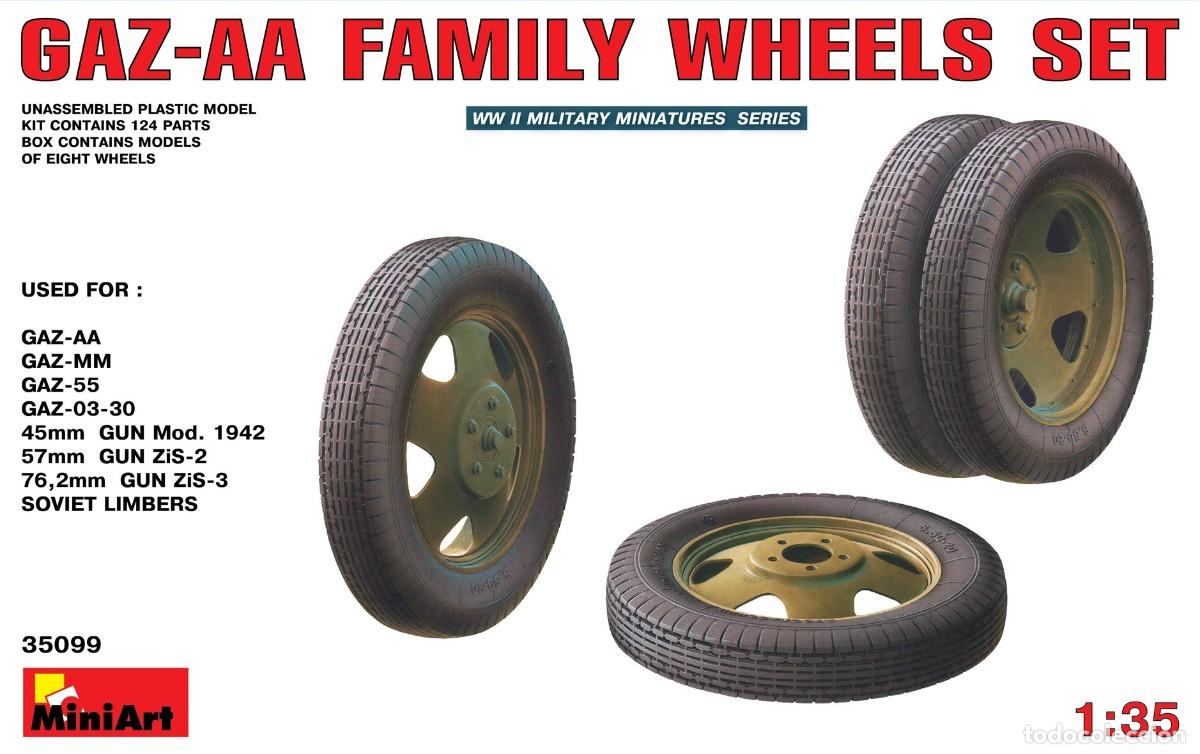 Maquetas: MINIART - GAZ-AA FAMILY WHEELS SET 1/35 LEER DESCRIPCION 1/35 35099