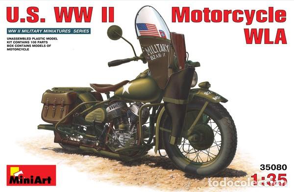 Maquetas: MINIART - American IIWW Motorcycle WLA 1/35 35080