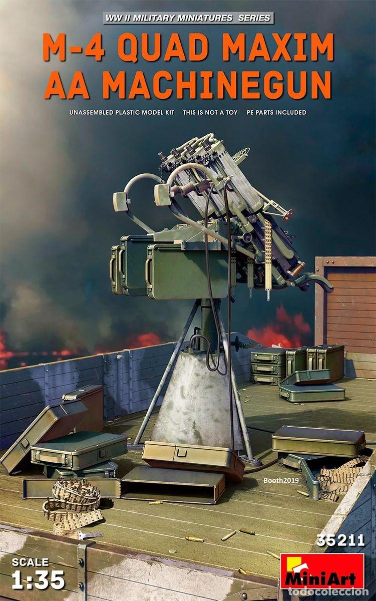 Maquetas: MINIART - M-4 Quad Maxim AA Machine Gun 1/35 35211