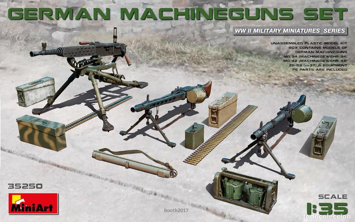 Maquetas: MINIART - GERMAN MACHINEGUNS SET 1/35 35250