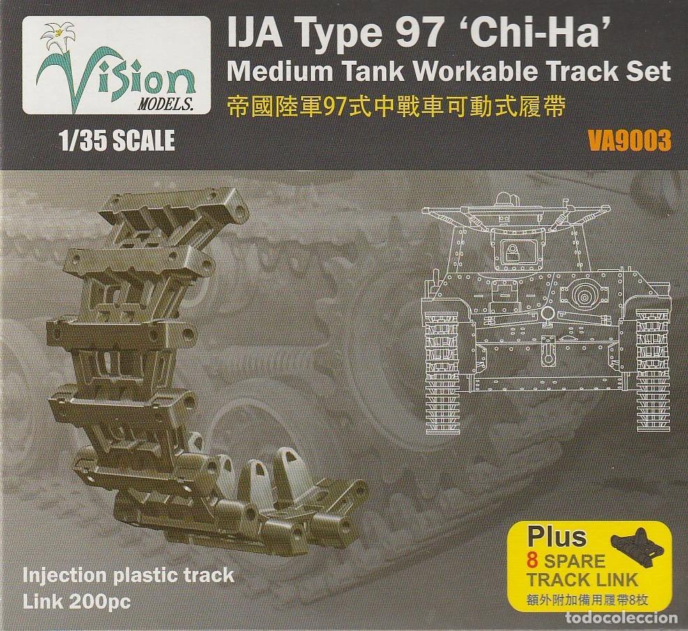 Maquetas: vision models - ija type 97chi-ha mediun tank workable track set 1/35 va9003