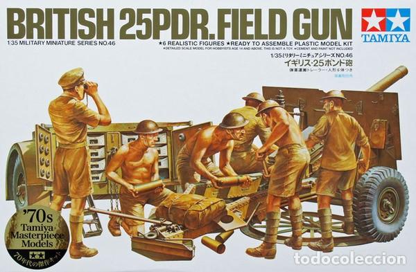 Maquetas: TAMIYA - British 25 pound Field Gun 1/35 35104 MM146 35046