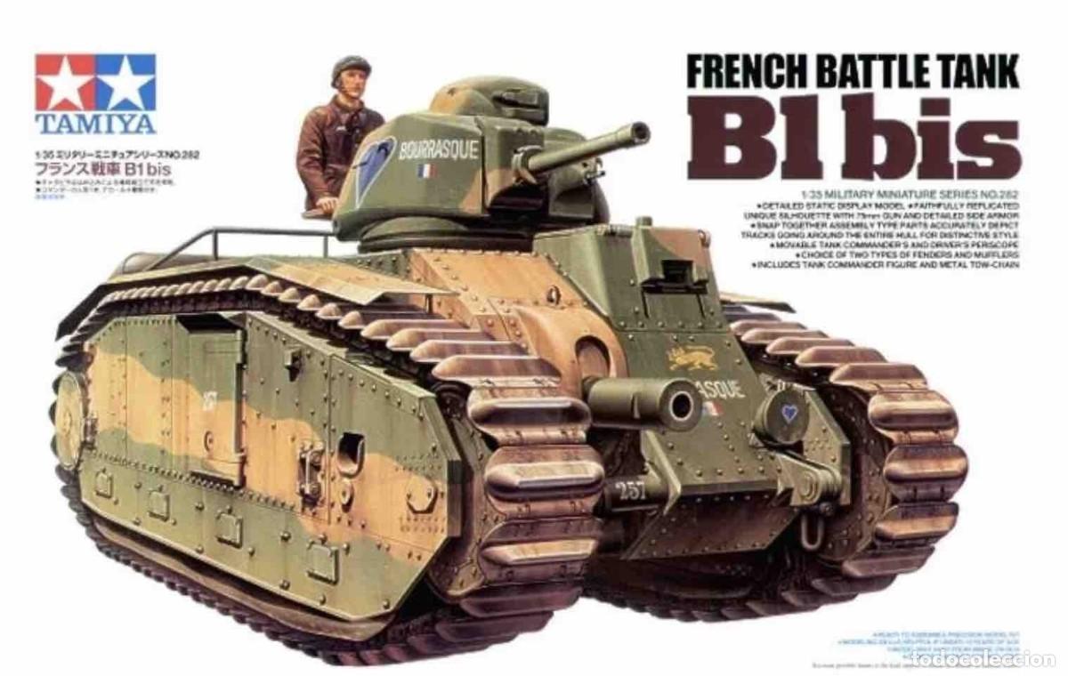 Maquetas: TAMIYA - Char FRENCH Renault B1 bis LEER DESCRIPCION 1/35 35282