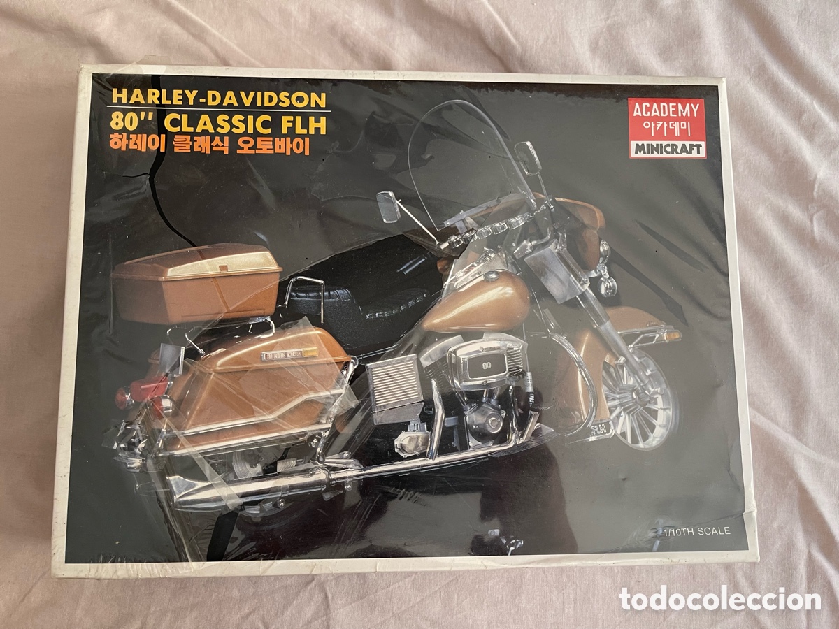 Maquetas: HARLEY-DAVIDSON 80&rdquo; CLASSIC FLH 1:10 ACADEMY 1548 maqueta moto