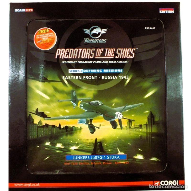 Maquetas: Corgi Aviation Archive Predators 1:72 PR99407 Junkers Ju 87G-1 Stuka Luftwaffe, Briansk URSS 1943