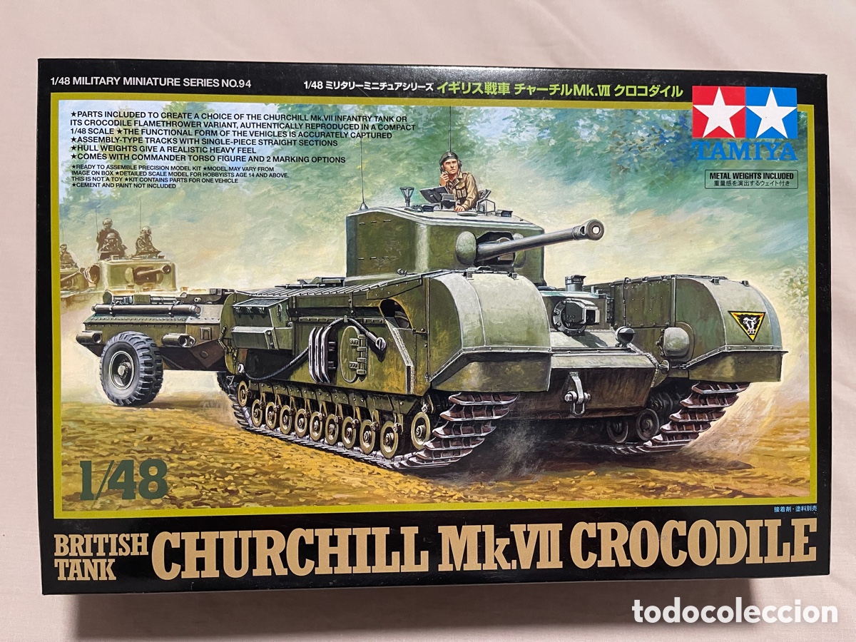 Maquetas: CHURCHILL MK.VII Crocodile 1:48 TAMIYA 42594 maqueta carro lanzallamas tanque