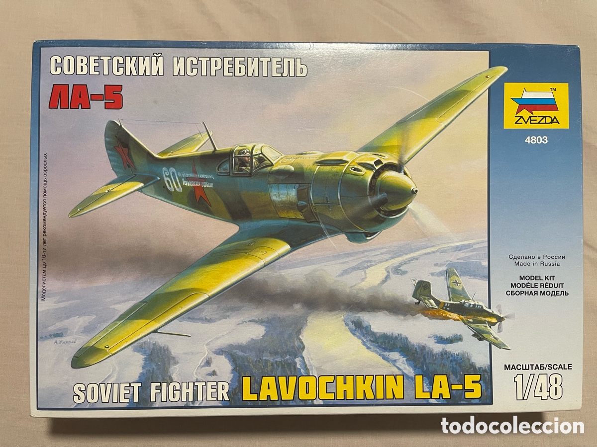 Maquetas: LAVOCHKIN La-5 Soviet Fighter 1:48 ZVEZDA 4803 maqueta avi&oacute;n