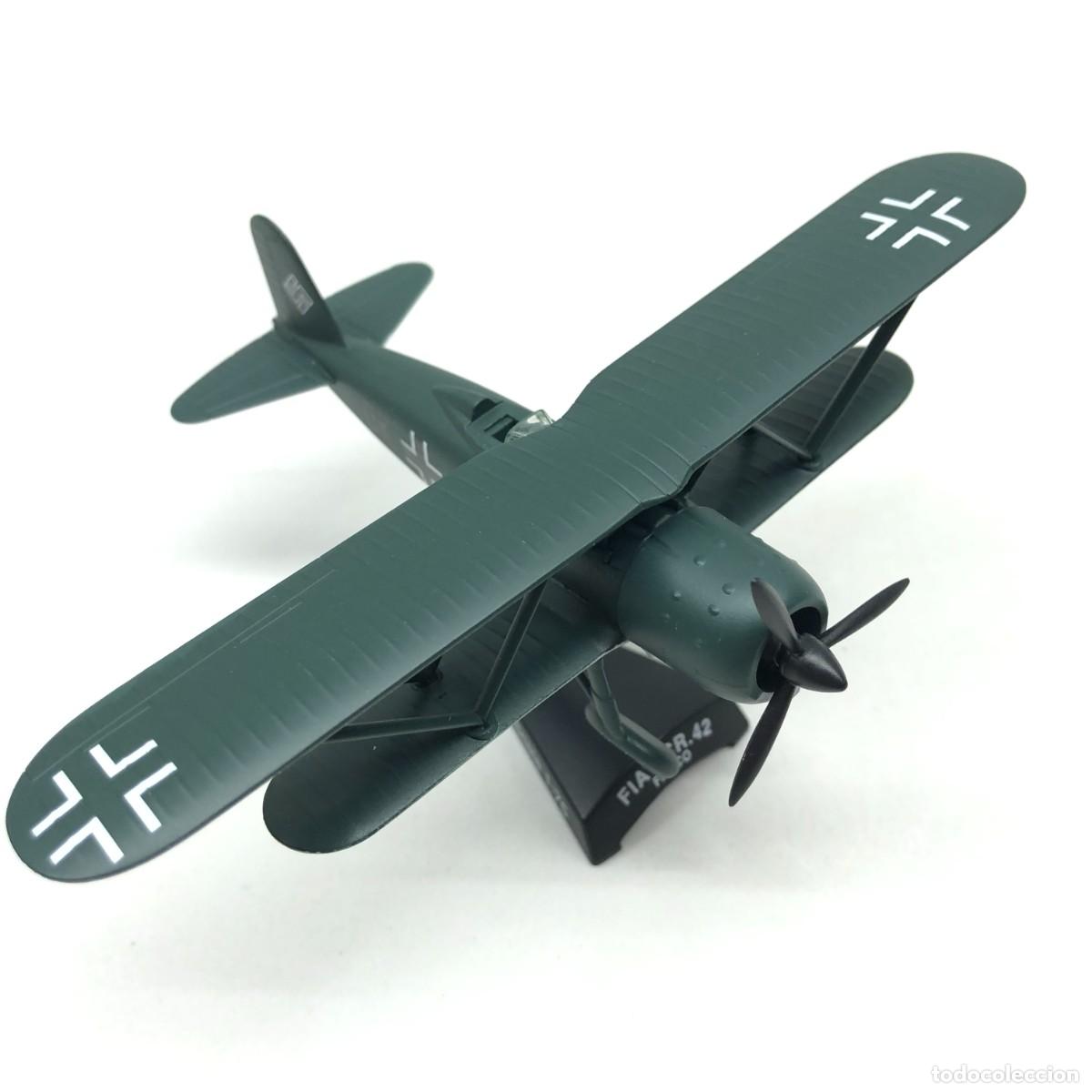 Maquetas: FIAT CR.42 FALCO - ESCALA 1:75 - DEL PRADO - DIE CAST - AVIONES DE PLOMO / 159