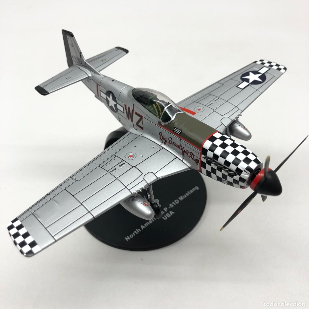 Maquetas: NORTH AMERICAN P-51D MUSTANG - USA - ESCALA 1:72 - AVIONES DE PLOMO / 169