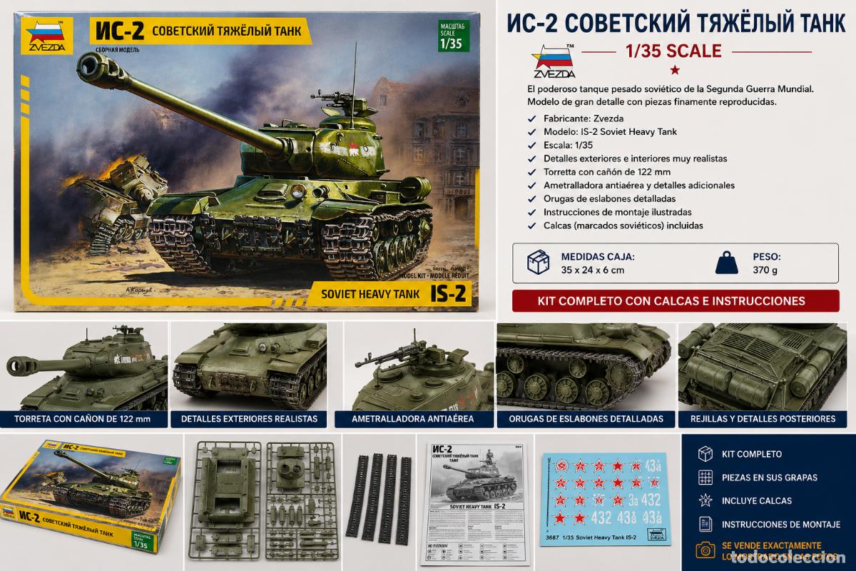 Maquetas: MAQUETA ZVEZDA 3524 IS-2 ESCALA 1/35