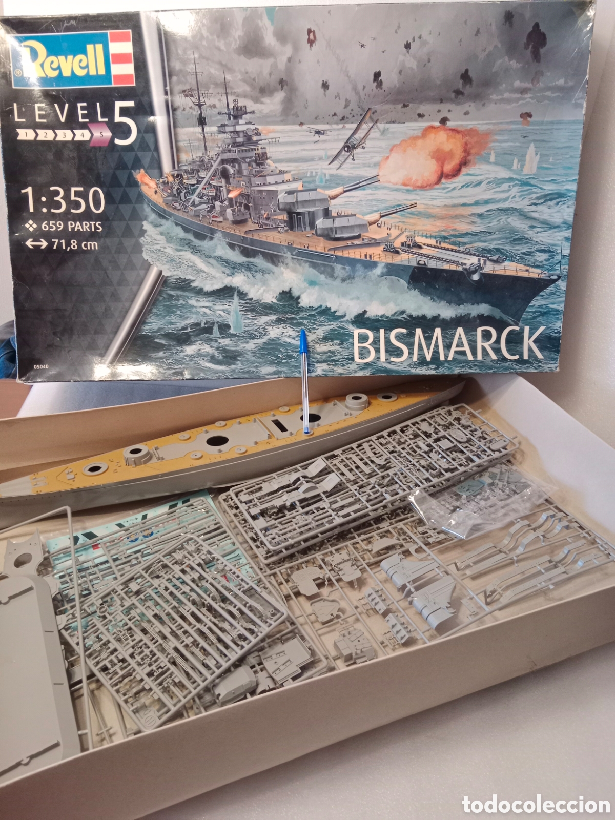 Maquetas: Maqueta revell bismark 1 350 barco nav&iacute;o alem&aacute;n guerra
