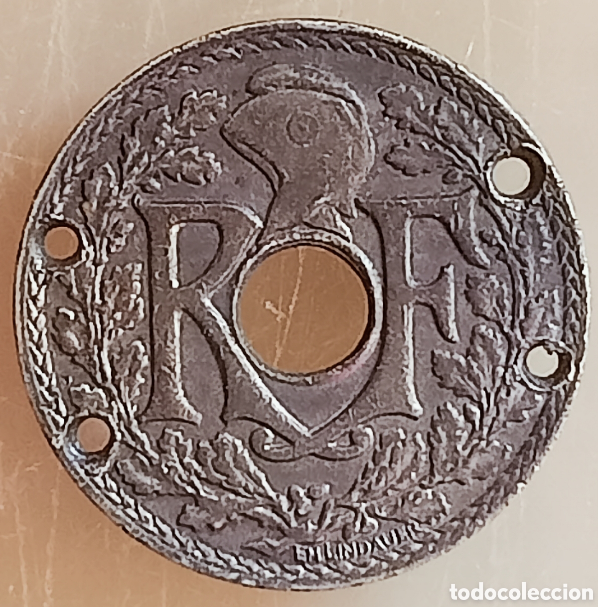Maquetas: Moneda Boton de Guerra Francia(1938) - Foto 2