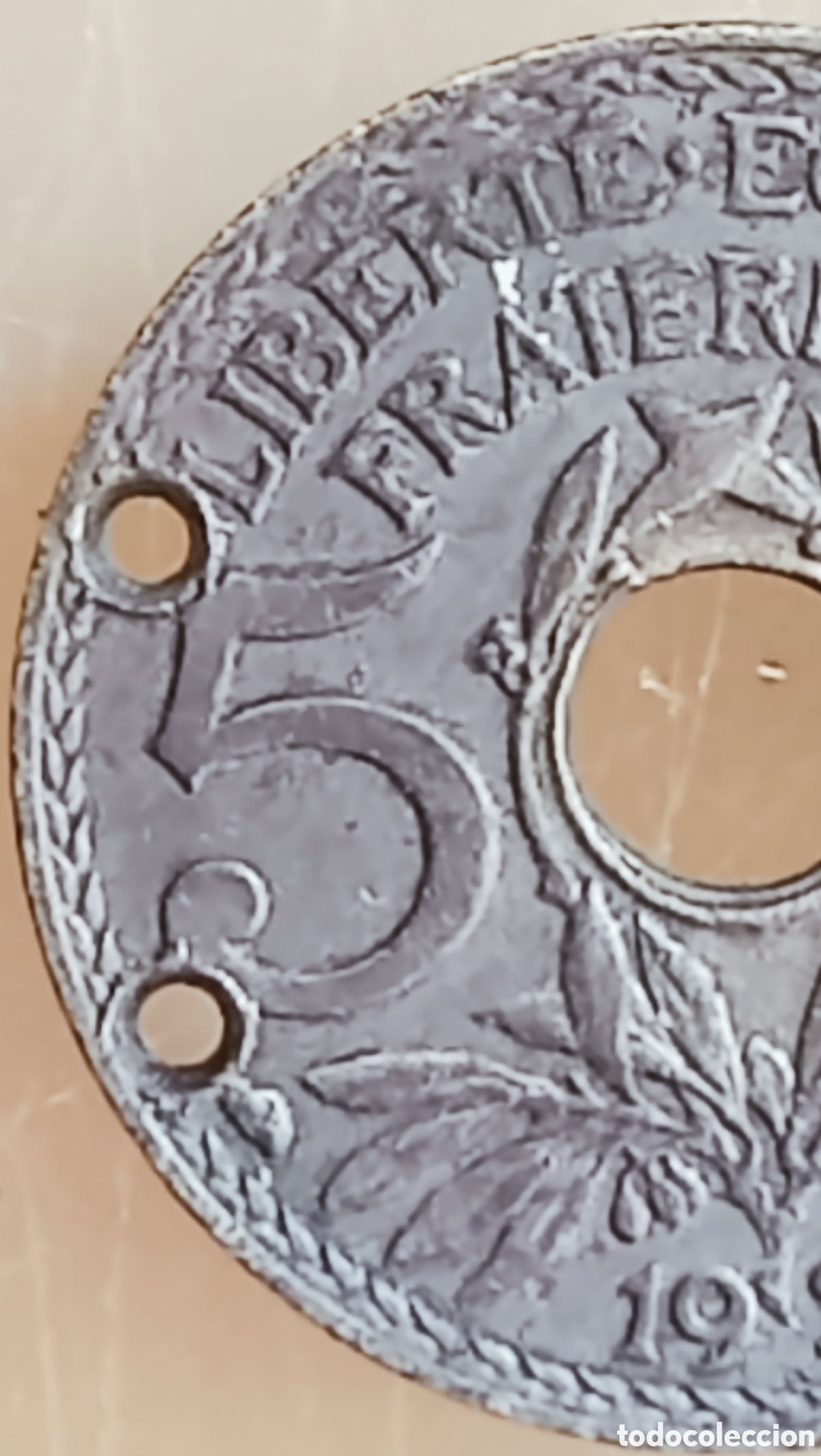 Maquetas: Moneda Boton de Guerra Francia(1938) - Foto 4