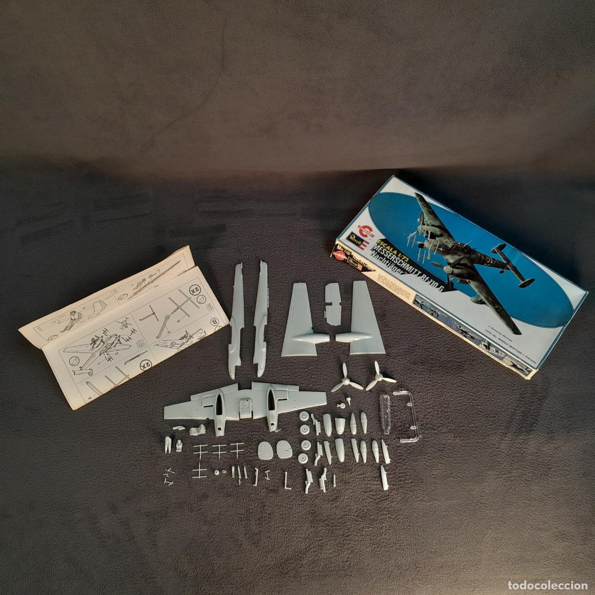 Maquetas: MAQUETA ESCALA 1/72 MESSERSCHMITT BF-110 G &rdquo;NACHTJ&Auml;GER&rdquo; REVELL-CONGOST. A&Ntilde;O 1980