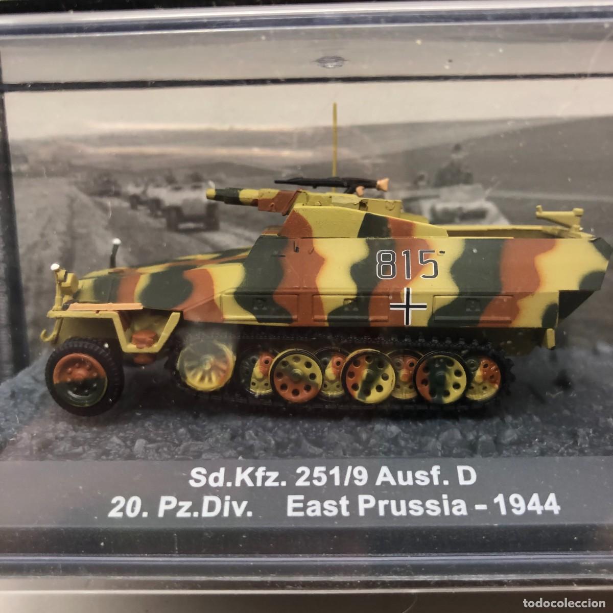 Maquetas: TANQUE MILITAR - SD.KFZ. 251/9 AUSF. D - 20. PZ.DIV. EAST PRUSSIA - 1944 / 241
