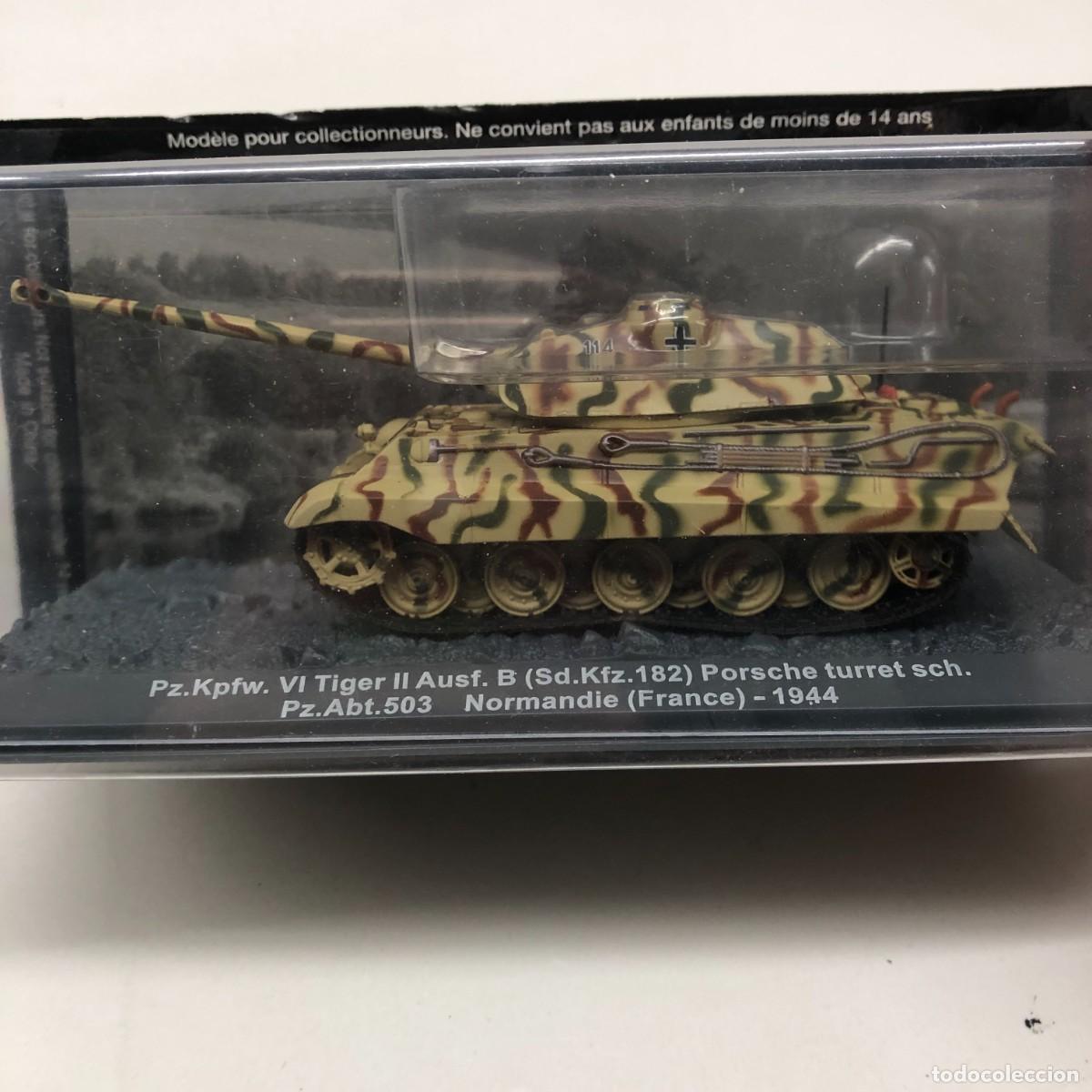 Maquetas: TANQUE MILITAR - PZ. KPFW. VI TIGER II AUSF. B (SD.KFZ.182) PORSCHE TURRET SCH. NORMANDIE 1944 / 244