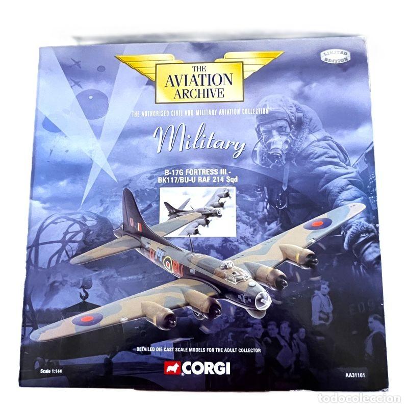 Maquetas: Corgi AA31101 1:144 Boeing B-17G Flying Fortress III, BK117/BU-U, RAF No.214 Sqn, Norfolk, 1944
