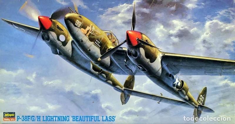 Maquetas: HASEGAWA - P-38 F/G/H LIGHTNING BEAUTIFUL LASS 1/48 JT3