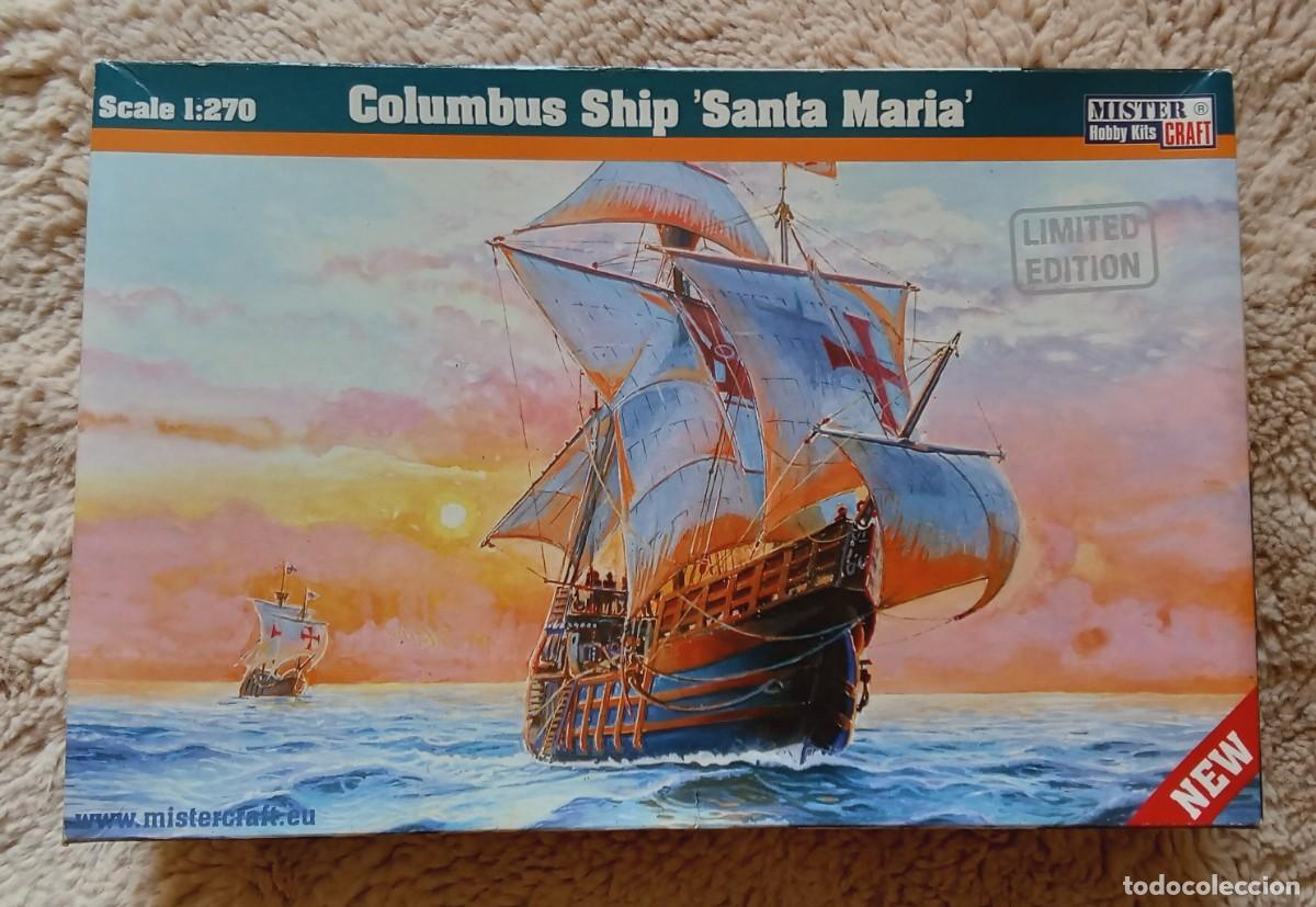 Maquetas: MAQUETA BARCO COLUMBUS SHIP SANTA MAR&Iacute;A ESCALA 1/270 MISTER CRAFT NUEVA
