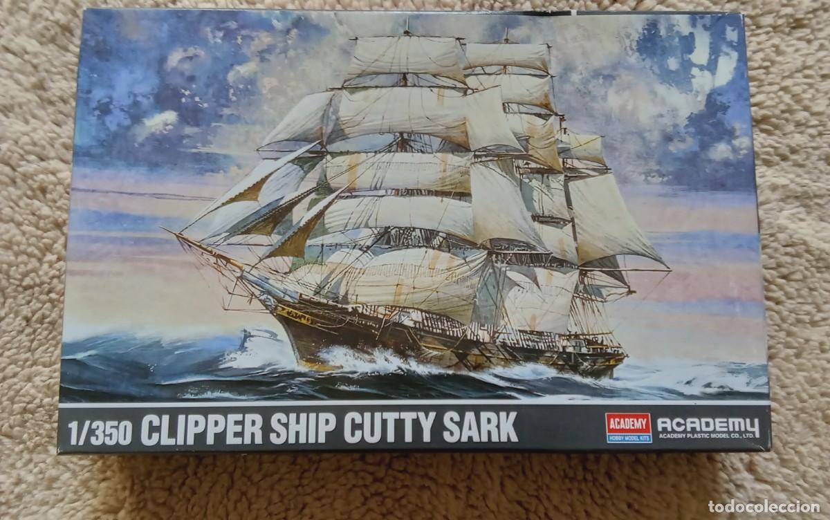 Maquetas: MAQUETA BARCO CLIPPER SHIP CUTTY SARK ESCALA 1/350 ACADEMY NUEVA