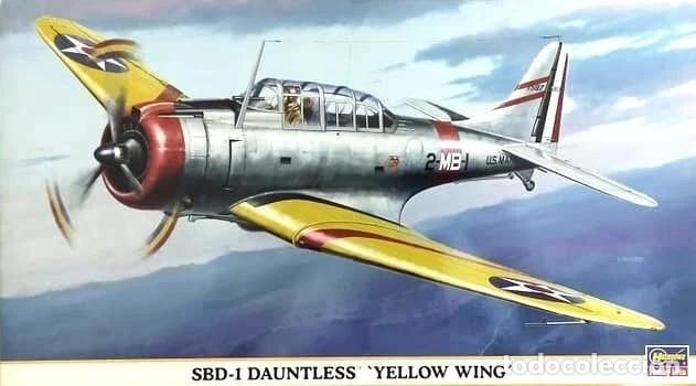 Maquetas: HASEGAWA - SBD-1 Dauntless 'Yellow Wing' 1/48 09625