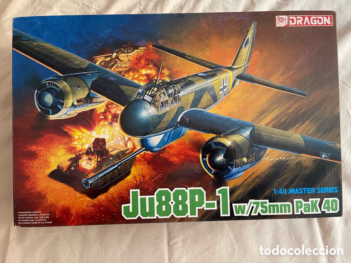 Maquetas: JUNKERS Ju-88 p-1 pak 40 1:48 DRAGON 5543 maqueta avi&oacute;n