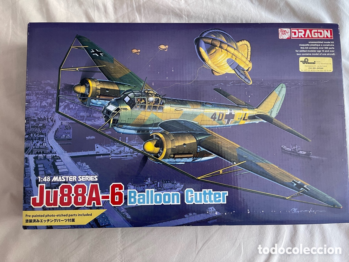 Maquetas: JUNKERS Ju-88 A6 Ballon Cutter 1:48 DRAGON 5513 maqueta avi&oacute;n