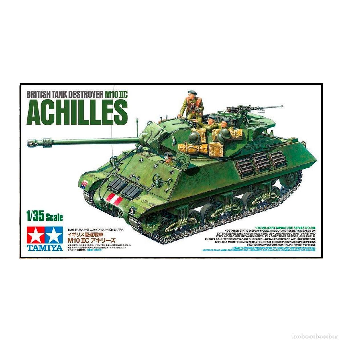 Maquetas: Maqueta Tamiya Escala 1/35 Carro brit&aacute;nico M10 II Achilles con tripulaci&oacute;n