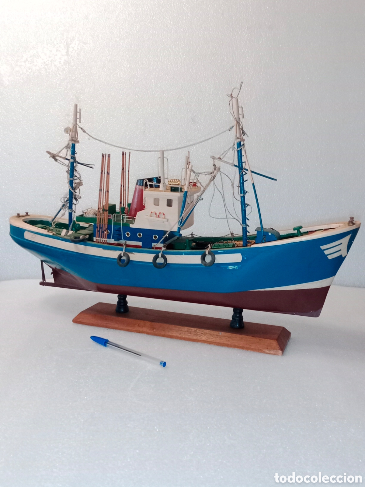 Maquetas: Maqueta naval barco atunero 58cm longitud