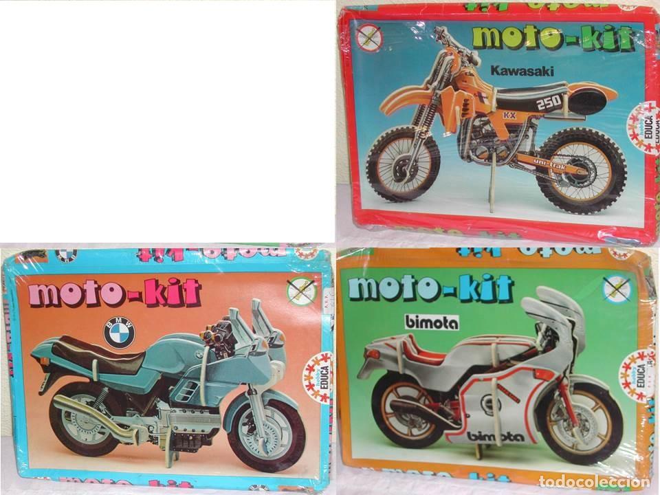 Maquetas: Lote 3 x Moto Kit de Educa - Kawasaki + BMW + Bimota