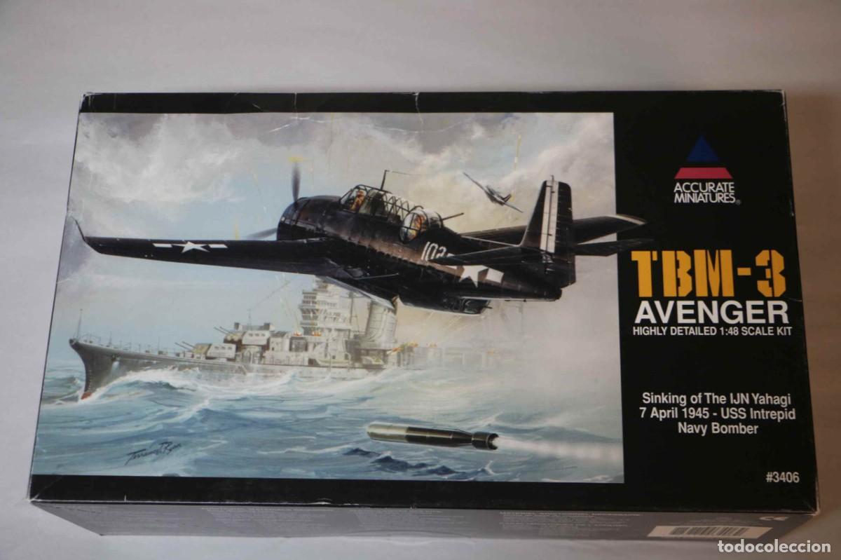 Maquetas: ACCURATE MINIATURES - TBM-3 Avenger Sinking IJN Yahagi LEER DESCRIPCION 1/48 3406