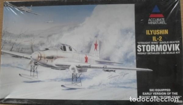 Maquetas: ACCURATE MINIATURES - Ilyuszyn IL-2 Sturmovik on Skis LEER DESCRIPCION 1/48 3409