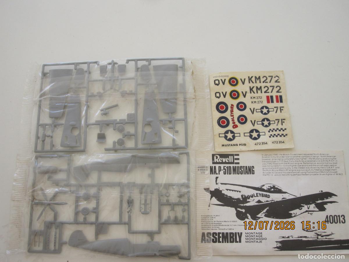 Macchiette: REBELL ENSAMBLAJE NA.P-510 MUSTANG MAQUETA ESCALA 1/72 40013