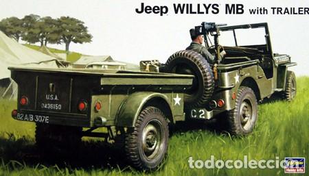 Maquetas: HASEGAWA - Willys MB Jeep with Trailer 1/24 1/24 1/24 20221