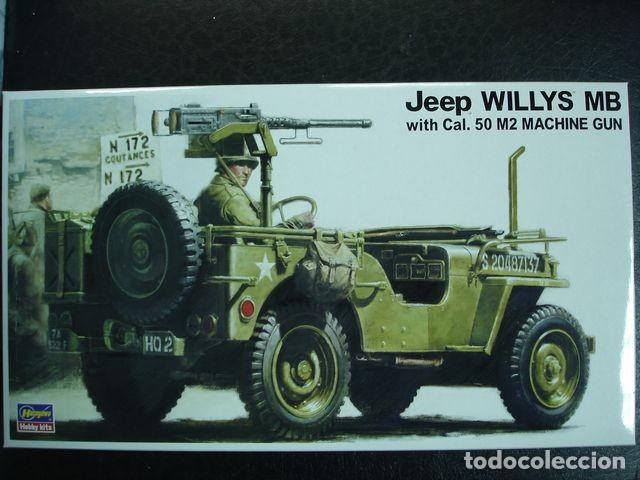 Maquetas: HASEGAWA - Jeep WILLYS MB with Cal. 50 M2 machine gun 1/24 24502