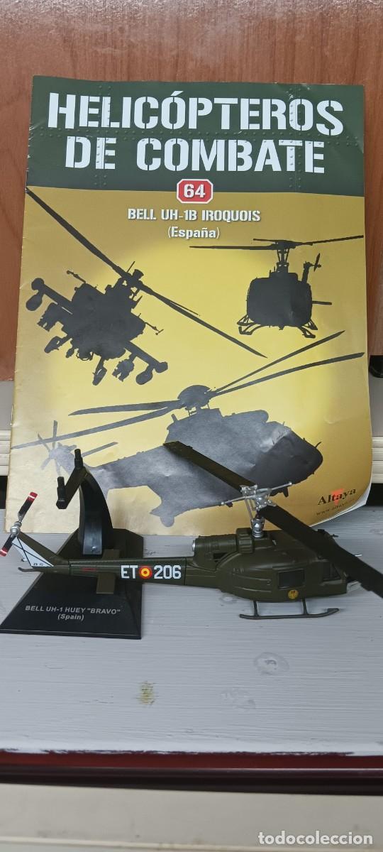 Maquetas: BELL 1H IROQUOIS ESPA&Ntilde;A n&ordm;64 HELICOPTEROS ALTAYA