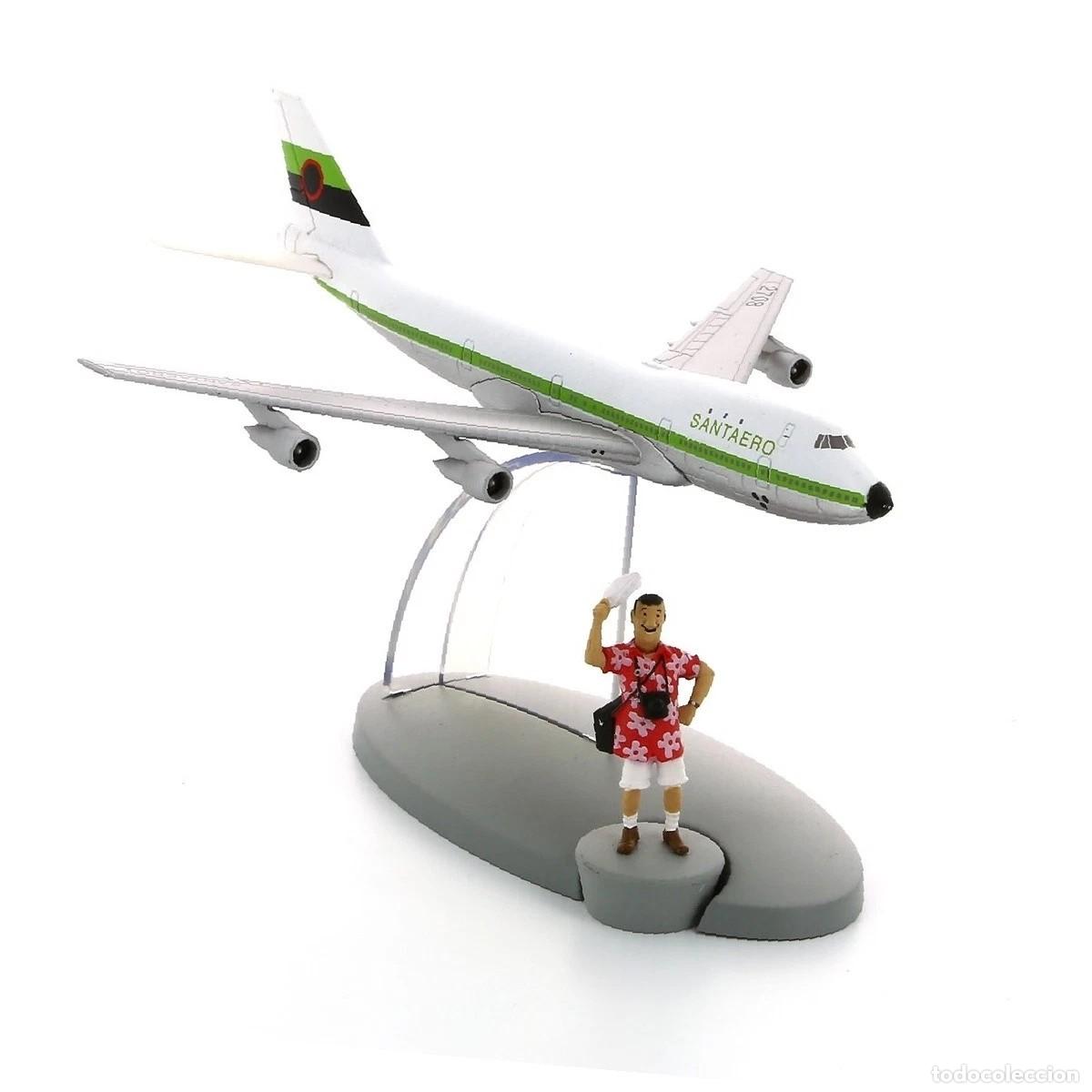 Maquetas: AVION TINTIN - LA COMPAGNIE SANTAERO DANS - NUEVO EN BLISTER
