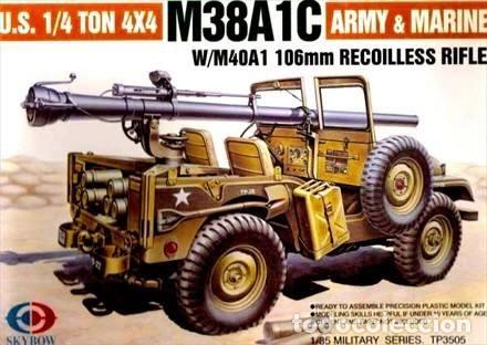 Maquetas: SKYBOW - M38A1C WITH 106mm RECOILESS RIFLE 1/35 3505
