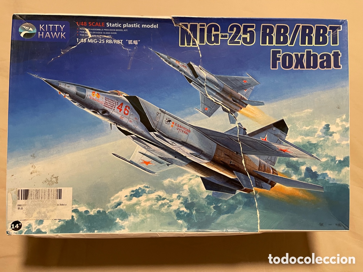 Maquetas: MIG-25 RB/BBT Foxbat 1:48 KITTY HAWK 80113 maqueta avi&oacute;n