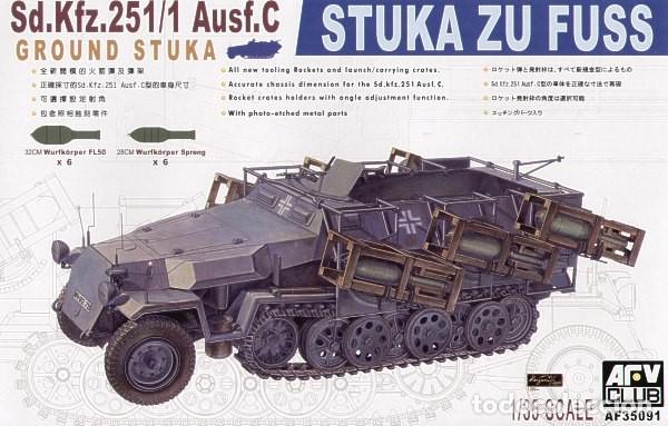Maquetas: AFV CLUB - Sd.Kfz.251/1 Ausf.C Stuka Zu Fuss + EXTRAS 1/35 35091